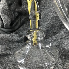 HUGE Vintage Ribbed & Footed Glass Chemist Carboy / Apothecary Display Jar