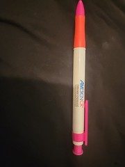 GIANT AMBIEN CR PEN HUGE ZOLPIDEM SLEEPING PILL ADVERTISEMENT WHITE PINK