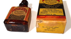 Vintage 1939 ARZEN NOSE DROPS Never-Used BOTTLE & BOX~Laboratories, CLINTON, IA.