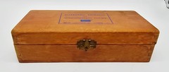 Wyeth Allergy Test Kit Vintage Extracts 1955 Intracutaneous Wood Box + 44 Vials