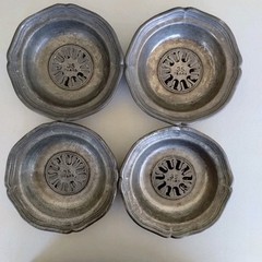 The Upjohn Company 35 Year Armetale Service Award Engraved 5 Pc Salad Bowl Set