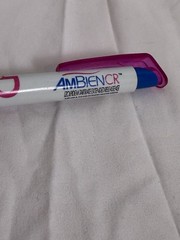 Ambien Drug Rep Pharmaceutical Advertisement Promo Pen, Hot Pink Grip, Works