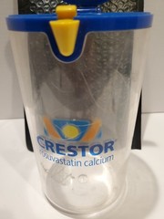 Crestor Promotional Storage Cup & Pen | Pharmaceutical Drug Rep Advertising