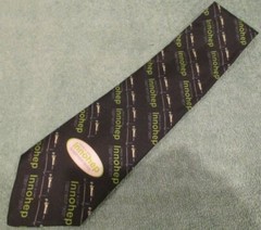 DuPont Pharma necktie with Innohep design 100% silk made in USA RARE promo item