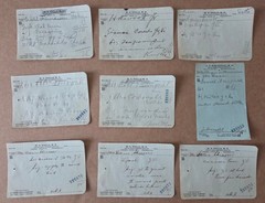File box & 100 antique prescriptions (1926) – HEROIN, PAREGORIC, BROMIDE