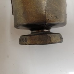 VTG Brass Bronze Schering Mortar & Coricidin Pestle 1752 First American Pharmacy
