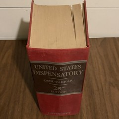 The Dispensatory of the United States of America 25th Ed 1955 Medical Book