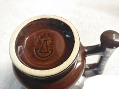 VTG Schering Cosmas & Damian Mortar Coricidin Pharmacy Herbalist – Brown