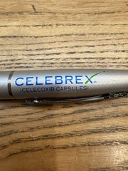 Celebrex Bextra Metal PEN Drug Rep Pharmaceutical Promo Medical Advertising 2tip