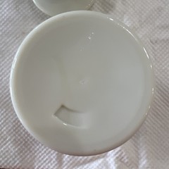 Vintage Darvon Compound-65 Apothecary Pharmaceutical Custard Glass Jar with Lid