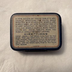 Laymon’s Cascara Bromide Quinine Compound 10¢ Tablet Tin Worlds‘ Products Co.