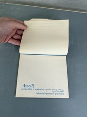 Vintage Amcill Ampicillin Notepad Parke Davis Pharma Advertising