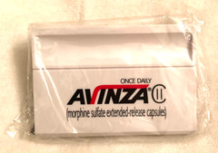 Vtg Avinza Morphine Sulfate CII Magnet Clip Pharmaceutical Promo Merch NIP Rare