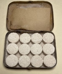 Anacin Vintage Analgesic Tablets Metal Tin, 12 Tablets w/ Directions
