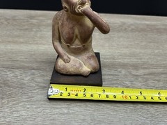 Vintage Portrait Of Anxiety/Depression Etrafon Promo Clay Figurine Mexico 800AD