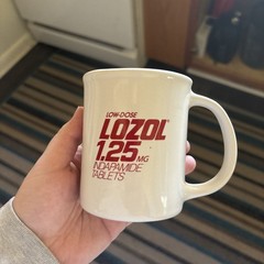Lozol Pharmaceutical Half Coffee Mug “Full Benefits At Half The Dose”