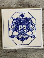 BURROUGHS WELLCOME Pharmacy English Pill Tile London Apothecary DELFT