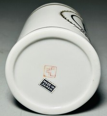HEROIN FREEMAN LEDERMAN LAGARDO TACKETT PORCELAIN APOTHECARY CUP VTG MCM JAPAN