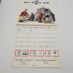 VTG 1989 Valu•Rite Calendar MODESTO, CA The Model Pharmacy Medico Dental COUPONS