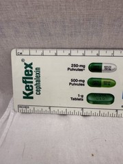 1983-84 Keflex Cephalexin medicine advertising 6″ plastic ruler