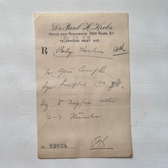 Antique Pharmacy Apothecary Prescription RX 1800s Opium Camphor Tincture Drug