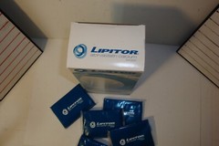 Brand new LIPITOR give away Tissue advertisement.Single wrapped box packets