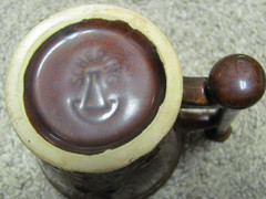 Beautiful Brown Glazed Schering Coricidin Pharmacy Mug Secuden Artem Galen 131-2