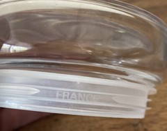 Vintage Mid Century French Hand Blown Glass Apothecary Canister Jar!