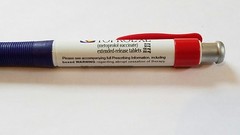 Drug Rep Writing Pen Toprol-XL Multicolor Red, White, Blue metal black ink