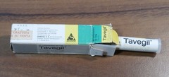 Vtg SANDOZ TAVEGIL MED.BOX Swiss (Barcelona)