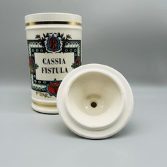 Vintage Cassia Fistula Lidded Ceramic Apothecary Jar Jeanne Robinette California