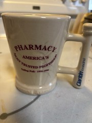 Claritin Mortar And Pestle Coffee Mug- Ask Your Pharmacist