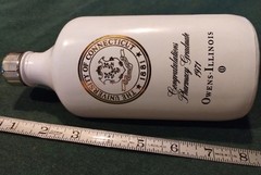 1971 Pharmacy Graduate UCONN University CONNECTICUT Bottle history RARE WHITE