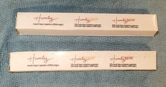 Two Pharmaceutical drug rep collectible pens advertising Humalog NIB