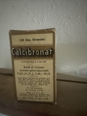 Vintage Sandoz Chemical Works ‚Calcibronat‘ Collectible Display Box