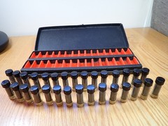 Vintage Rare Set of Carborundum Co. Sample Display Set of Grit Sizes