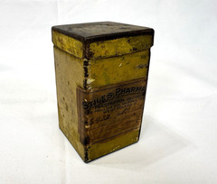 Early To Mid 1900s Vintage Pharmacy Prescription Druggist Tin. Toledo, OH