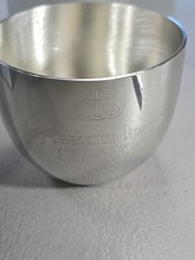 Pharmaceutical CIBA-GEIGY Drug Development Group Shiny Pewter Kirk Stieff Cup