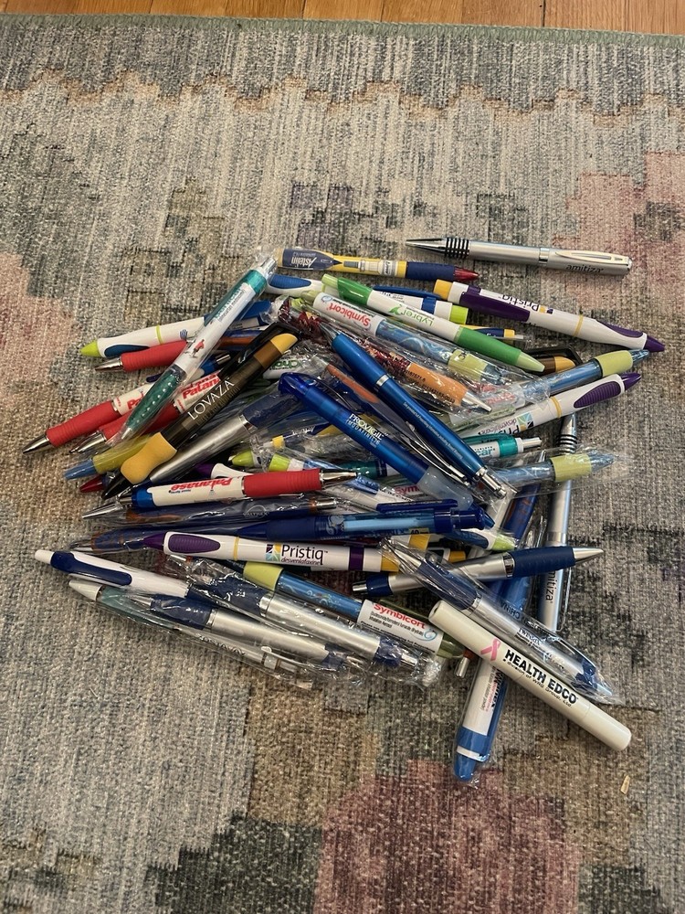 Vintage Pharma Rep Pen Lot 50+ Pens Cymbalta Provigil Pharmacy