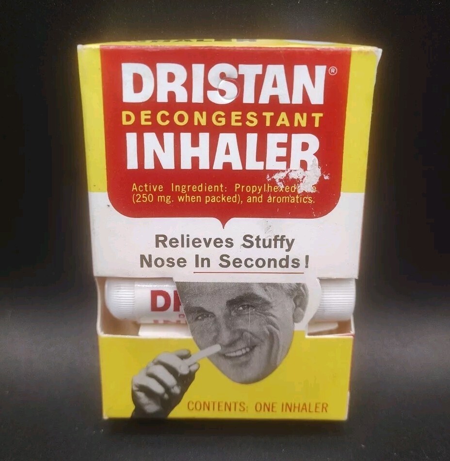 NOS 80’s Vintage Dristan Decongestant Inhaler Rare HTF