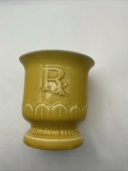 VIntage Ceramic RX Mortar Pharmacy USP Secundum Artem 150 Anniversary Faternity