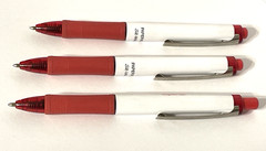 Pharmaceutical Drug Rep Vintage 3 Pens Singulair Collectible Promo Red Orange