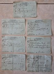 File box & 100 antique prescriptions (1926) – HEROIN, PAREGORIC, BROMIDE