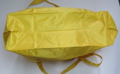 Huge Avelox Vinyl Zippered Tote Drug Rep Pharmaceutical Promo Advertising Yellow