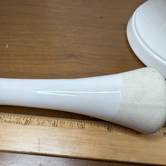 VINTAGE RX Pharmacy DISPLAY Large Mortar and Pestle White