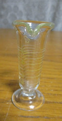 Vintage Graduated Beaker 80 Microliter Glass Footed Pharmacy – 2 3/4″ tall – EUC