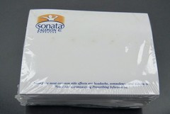 1999 Sonata CIV Drug Rep Notepads Pharmaceutical Sticky Notes Sealed Lot of 5