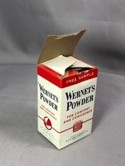 Wernet’s TOOTH POWDER Sample TIN Dental Pharmacy Drug Original VINTAGE Box
