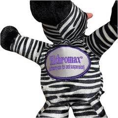 VTG Zebra Plush Advertising Drug Rep Pharma Stuffed Animal Zithro Pfizer 2002