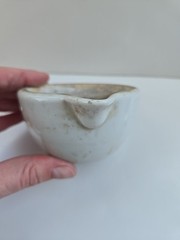 COORS Vintage Mortar & Pestle Porcelain Set Spout Science Lab Made In the U.S.A.